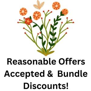 I will consider reasonable offers and give bundle discounts!